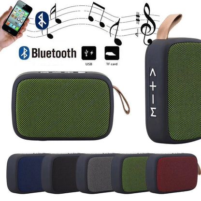 Mini Fabric Wireless Bluetooth Speaker, Waterproof Outdoor Hlfl 3D Stereo MP3 Player Support FM Radio Support SD TF Card Speaker